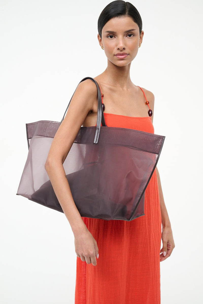 STAUD STAUD CHRISTOS LARGE MESH TOTE ESPRESSO outlook