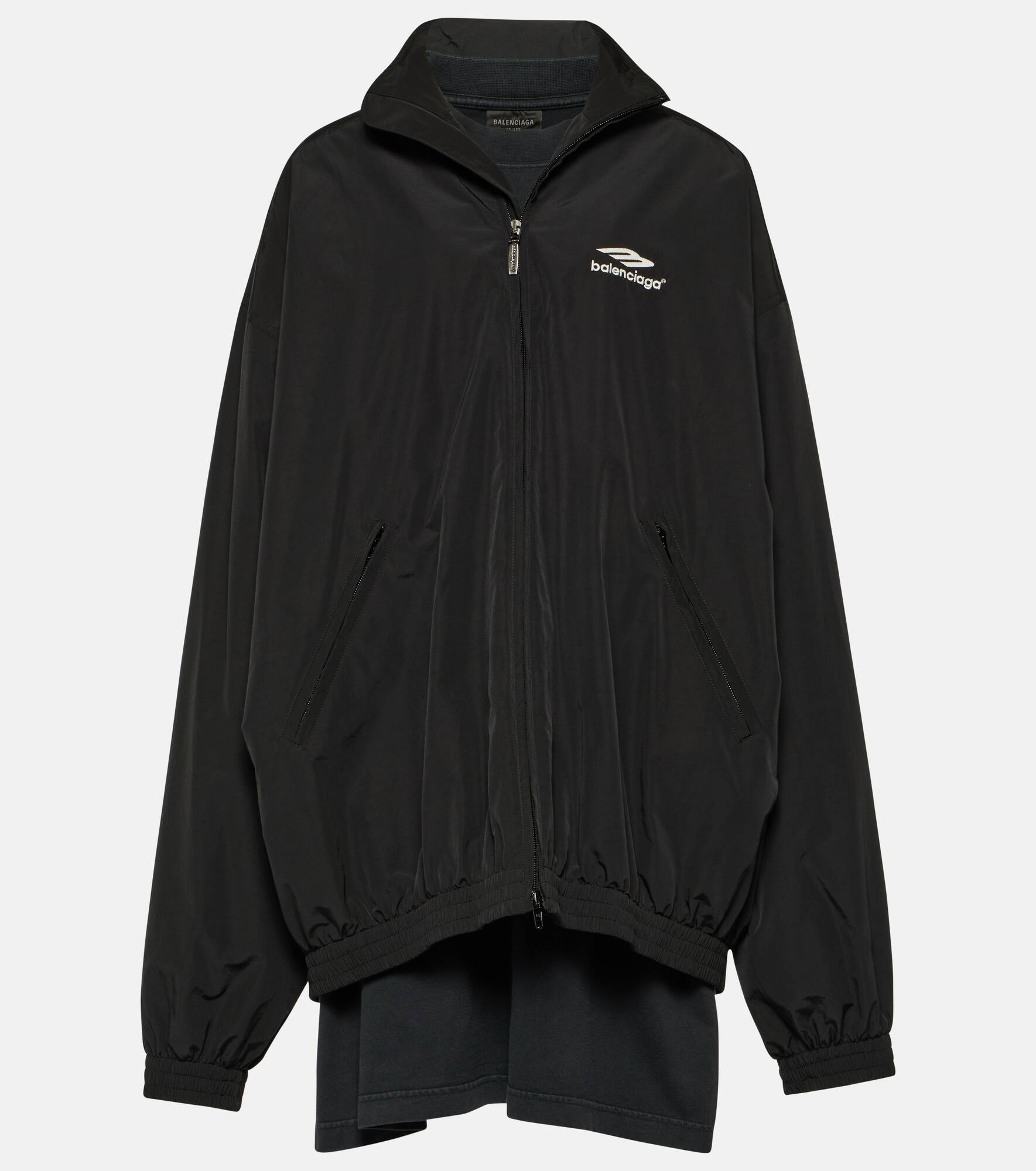 Technical poplin track jacket - 1