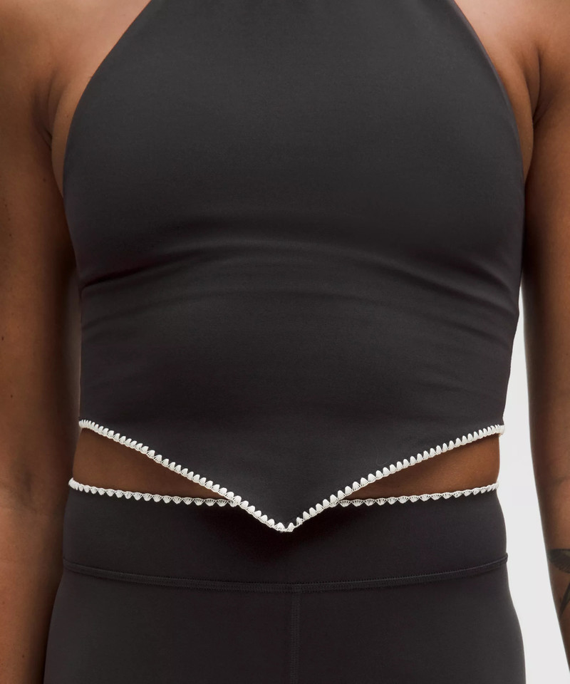 Stitch Trim Halter Tank Top 7