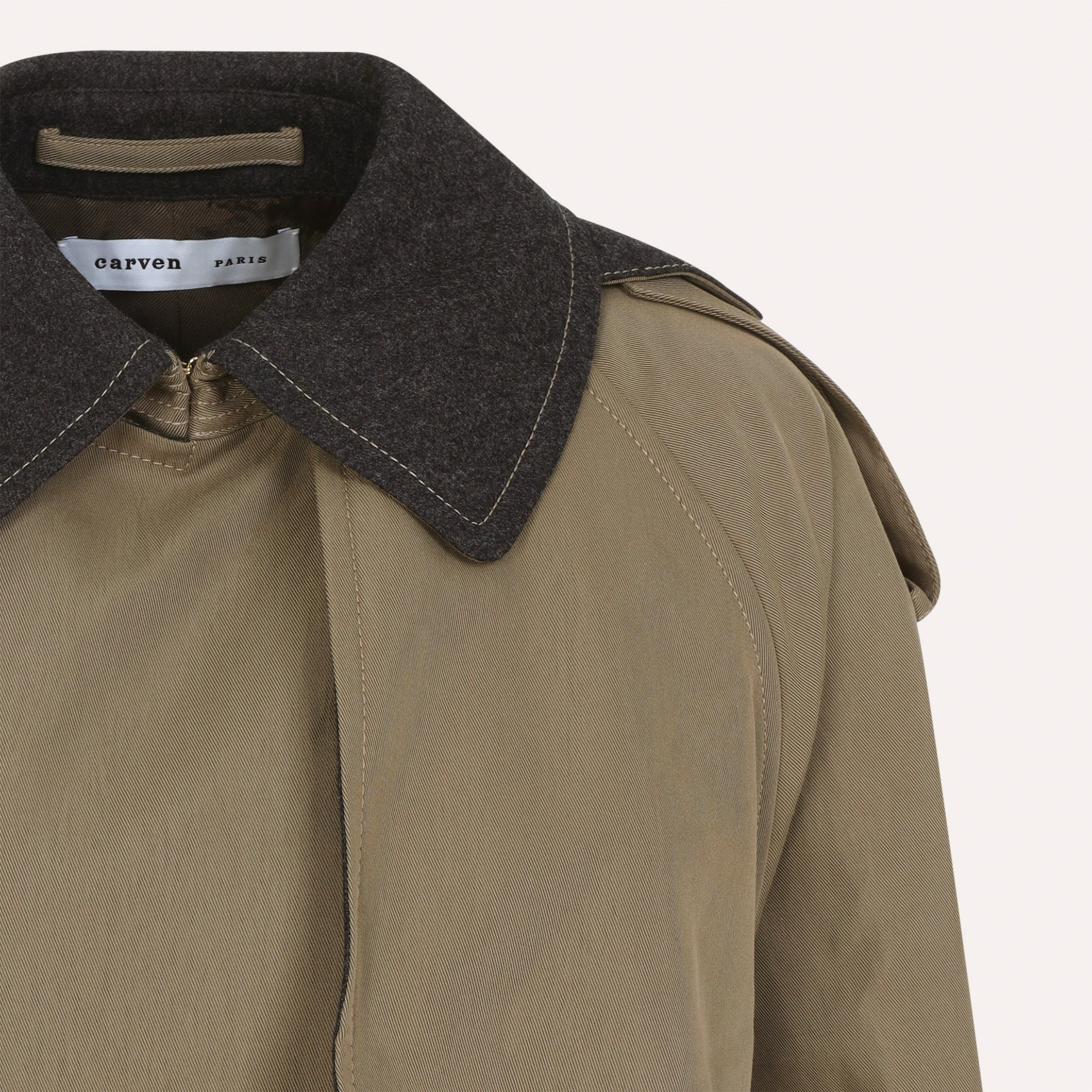 Carven Ca307 Trench Coat Women - 4