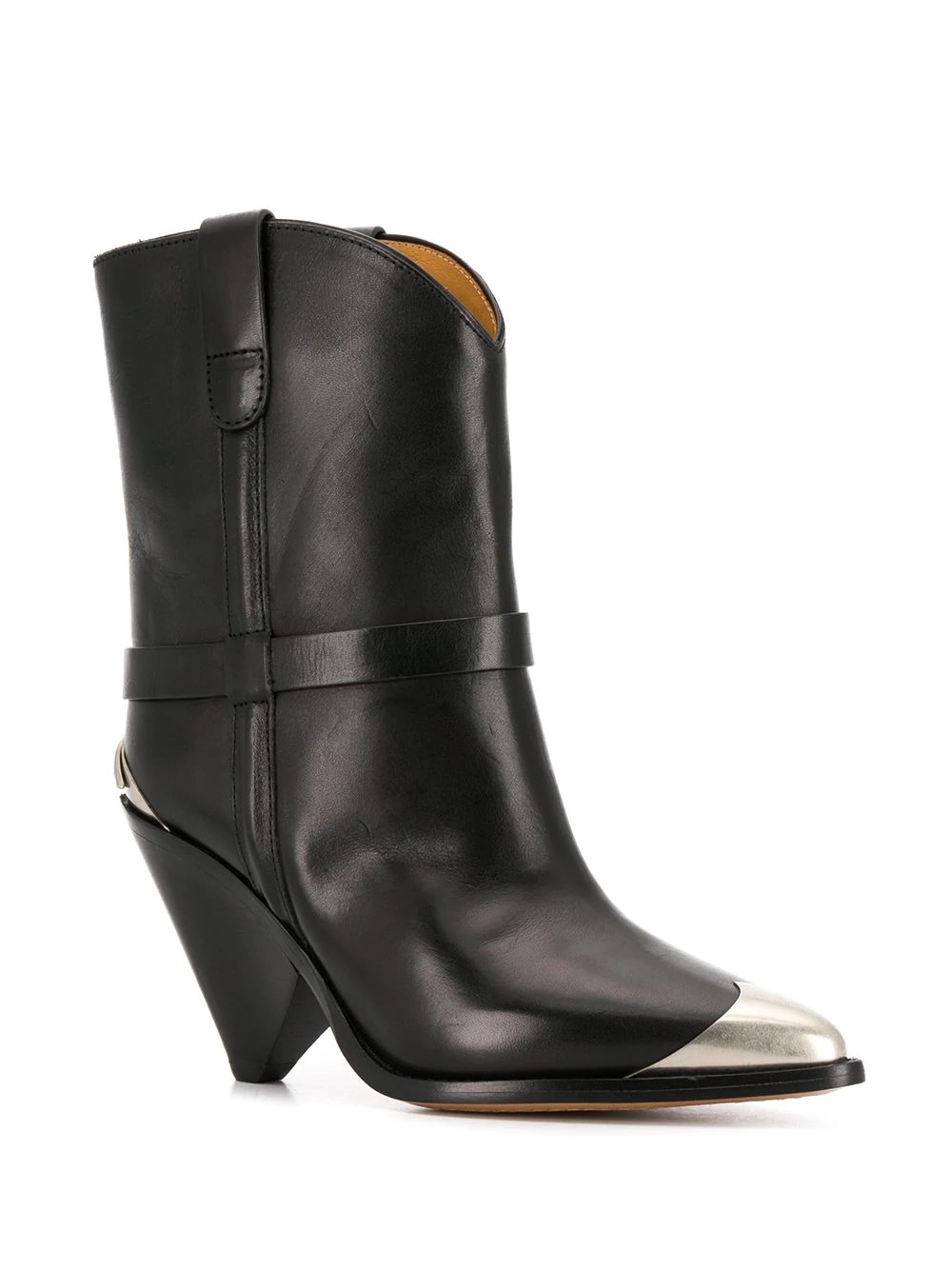 Lamsy cone-heel boots - 2