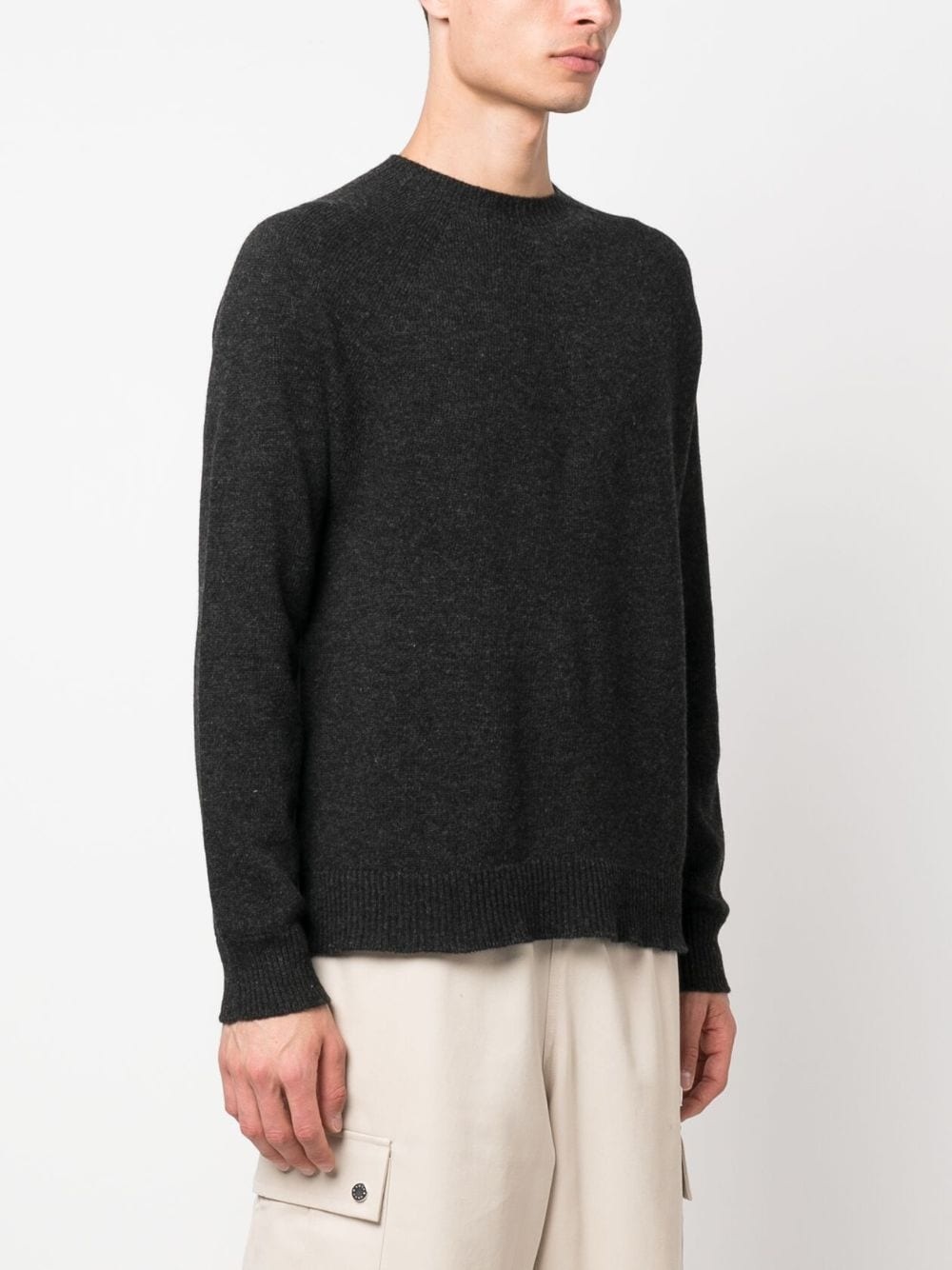 fine-knit wool-cashmere-blend jumper - 3