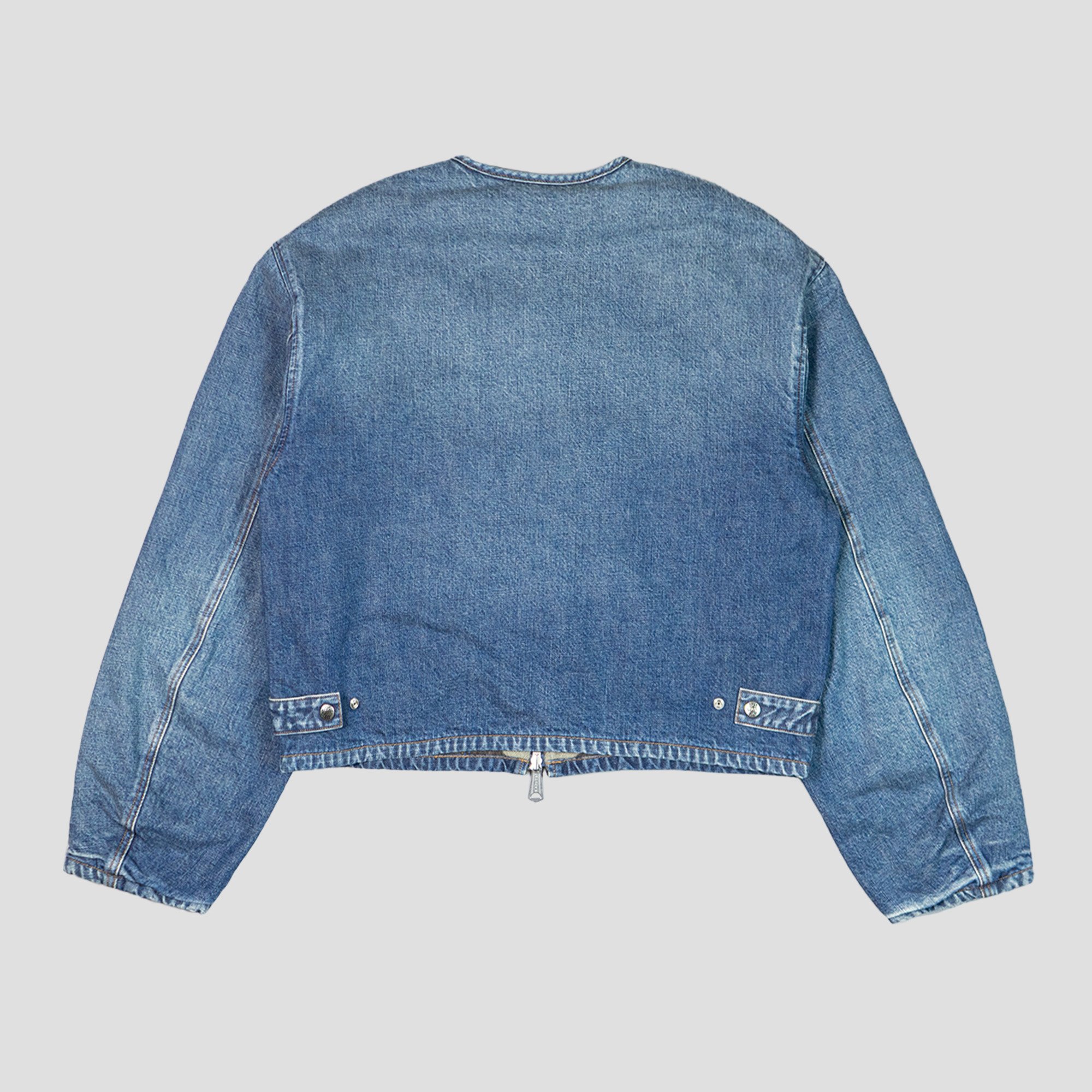 14oz DENIM BONE LINING REVERSIBLE MOTORCROSS JACKET - 3