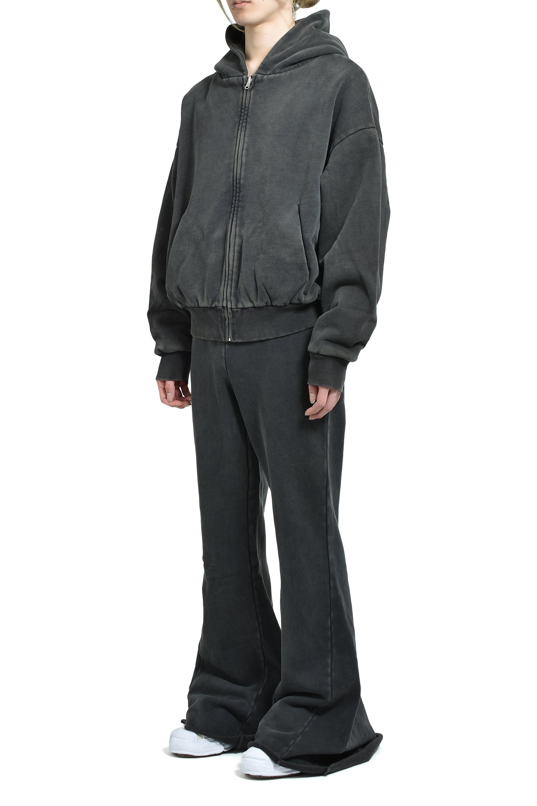 THERMAL HOOD / WASHED BLK - 4