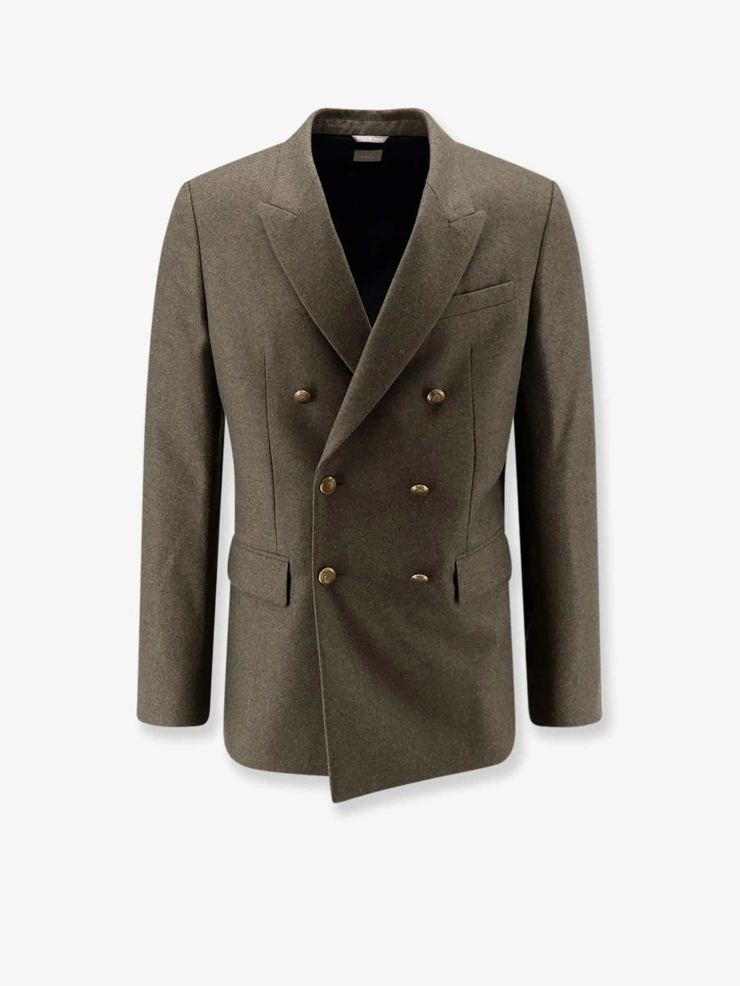 Dior Men Virgin Wool And Cashmere Flannel Double-Breasted Blazer - 1