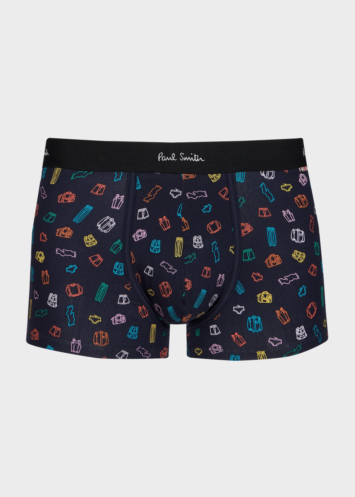 Navy 'Clothing Items' Boxer Briefs - 1