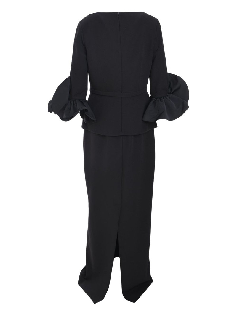 Safiyaa ruffled-sleeve dress outlook