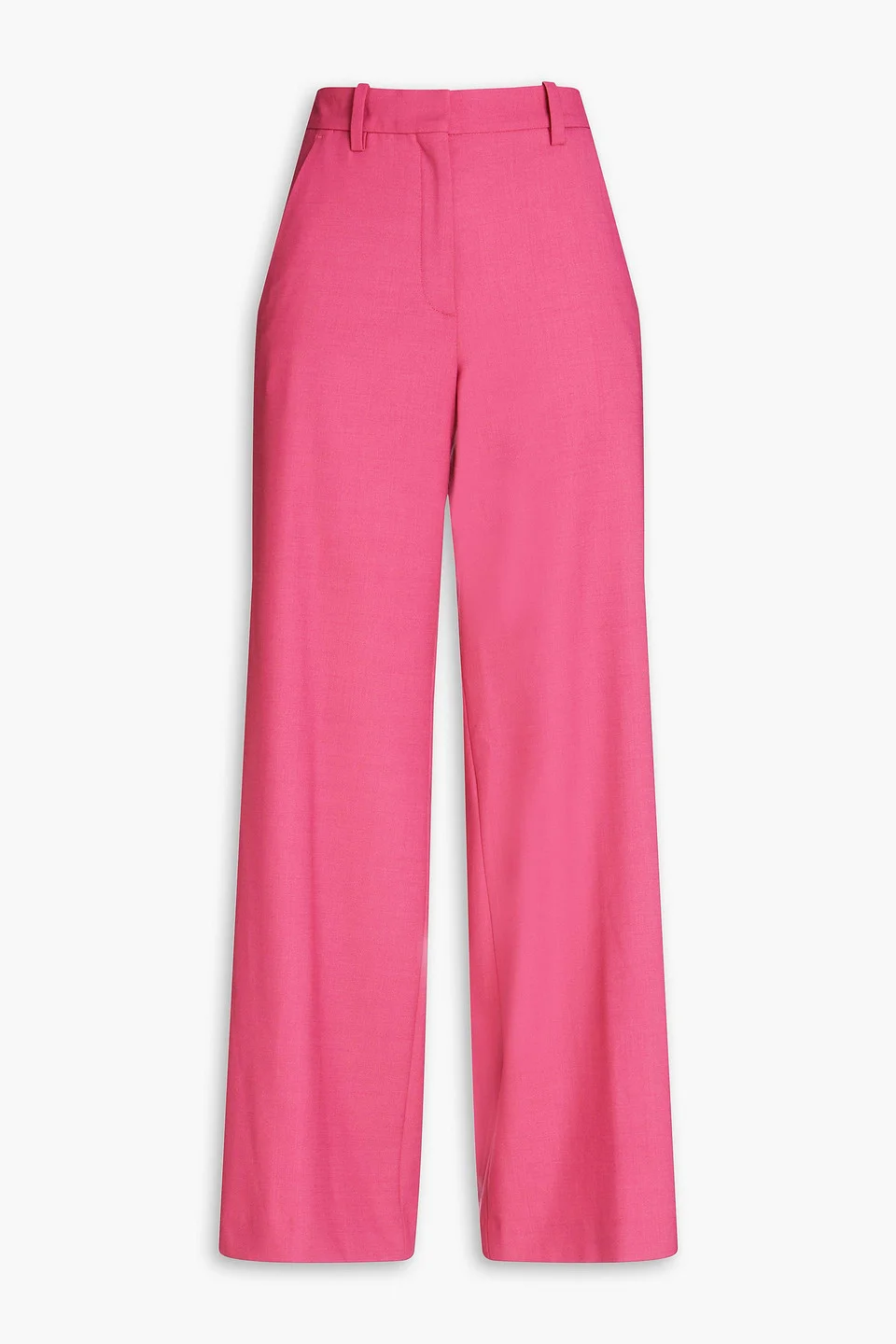Wool-blend twill wide-leg pants - 1