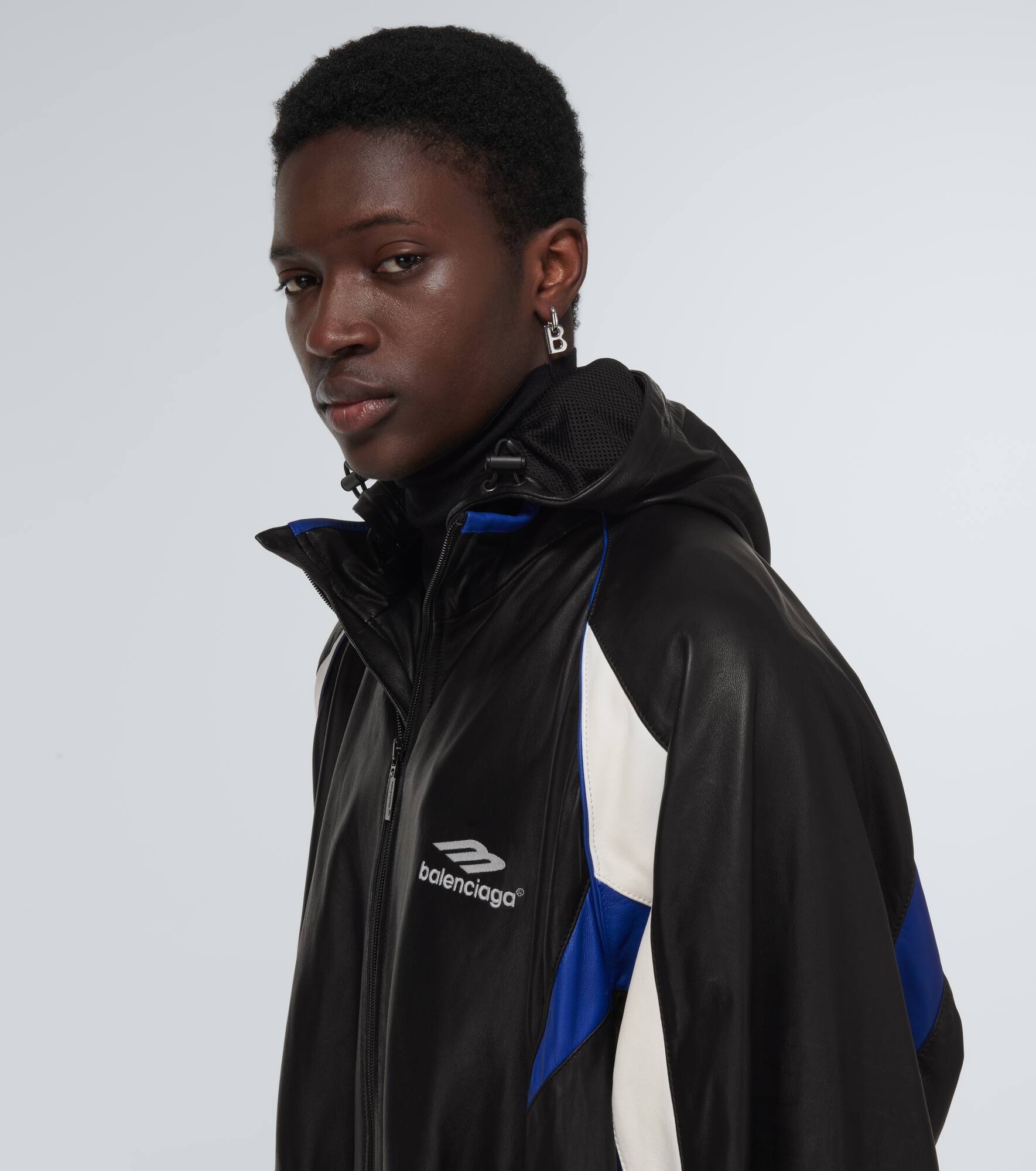 Leather hoodie - 5