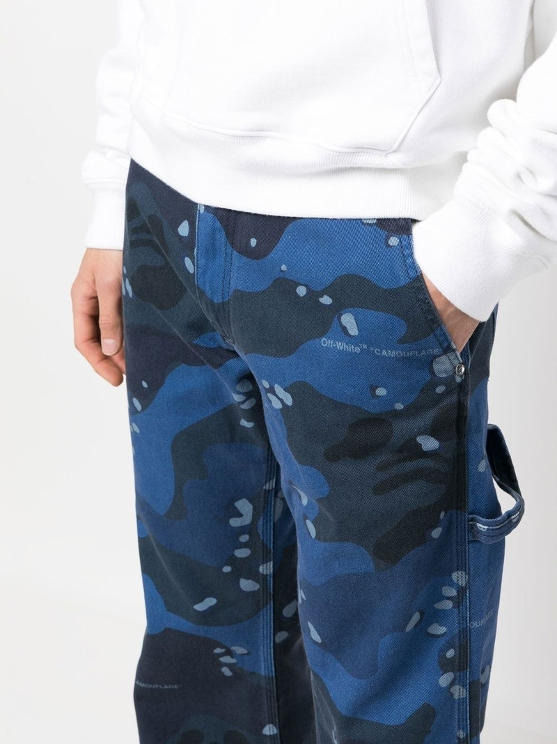 camouflage-print carpenter jeans 5
