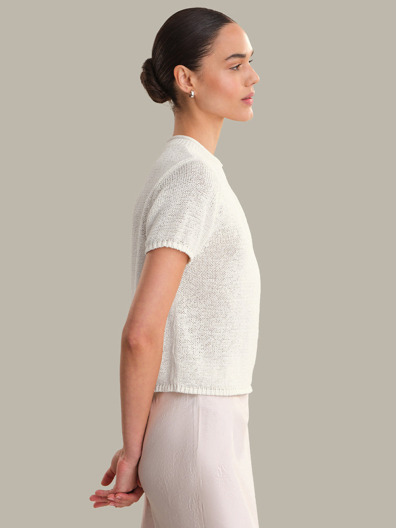 525 america Terri: Roll Edge Short Sleeve Sweater outlook