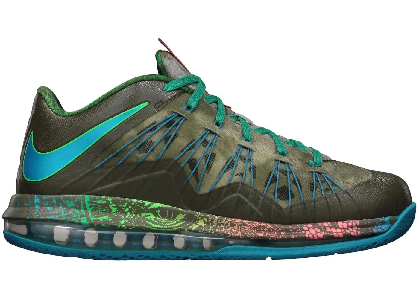 Nike LeBron X Low Reptile - 1