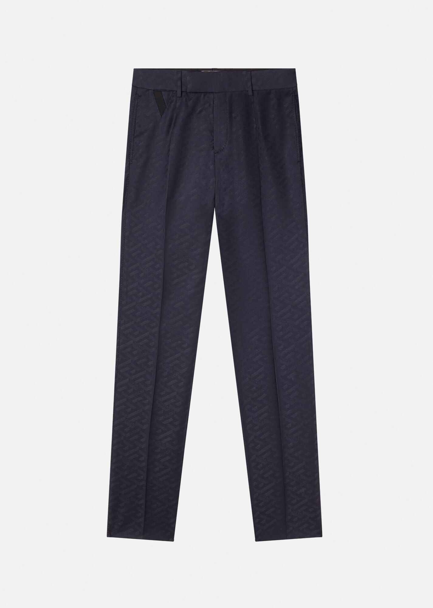 La Greca Wool Jacquard Pants - 1