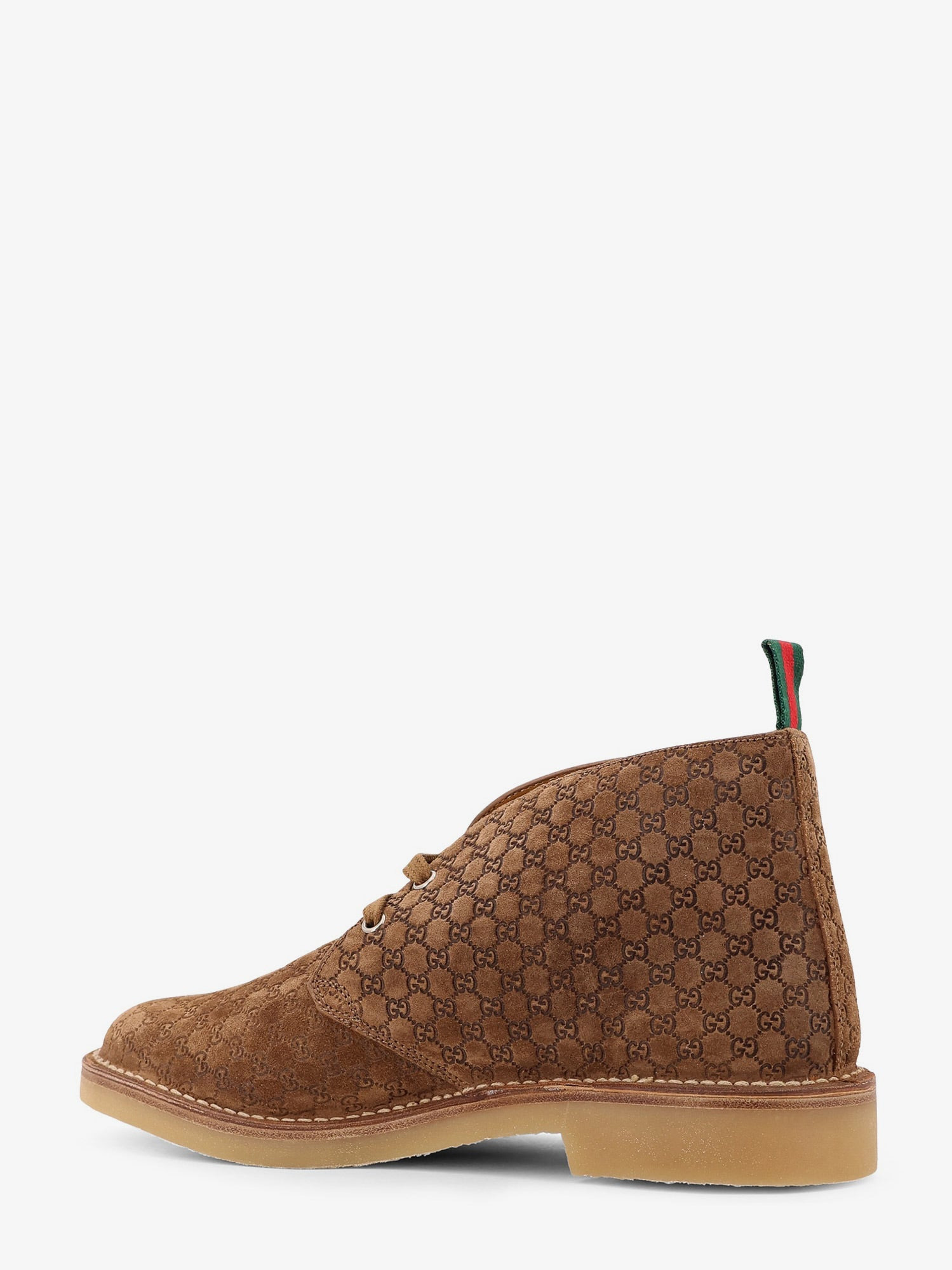 Gucci Gg Suede Lace-Up Boots - 3