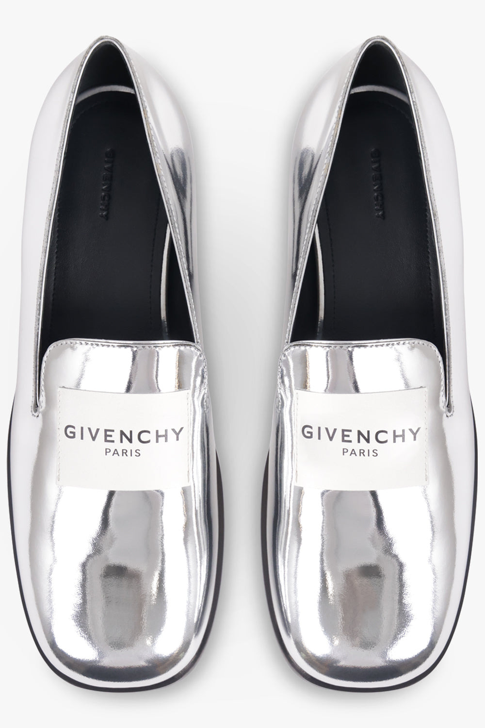 SLIP ON PATENT TUX LOAFER | SILVERY GREY - 4