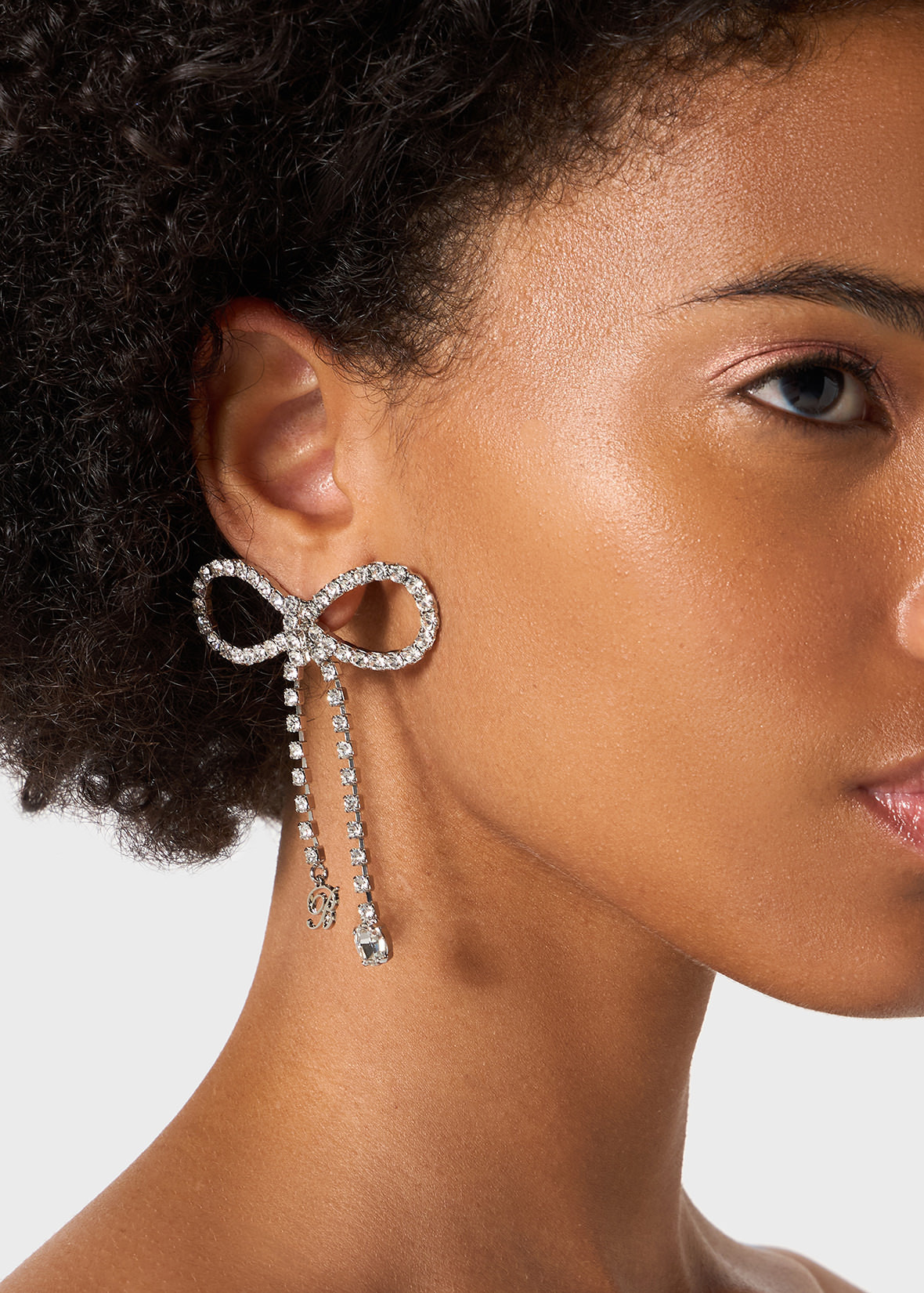 RHINESTONE BOW EARRINGS - 4