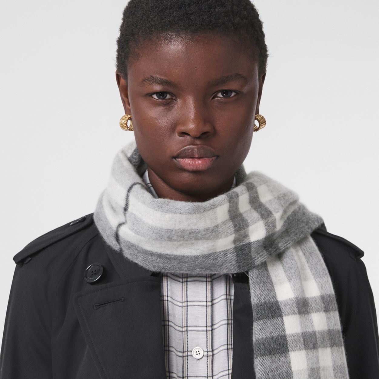 The Classic Check Cashmere Scarf - 3