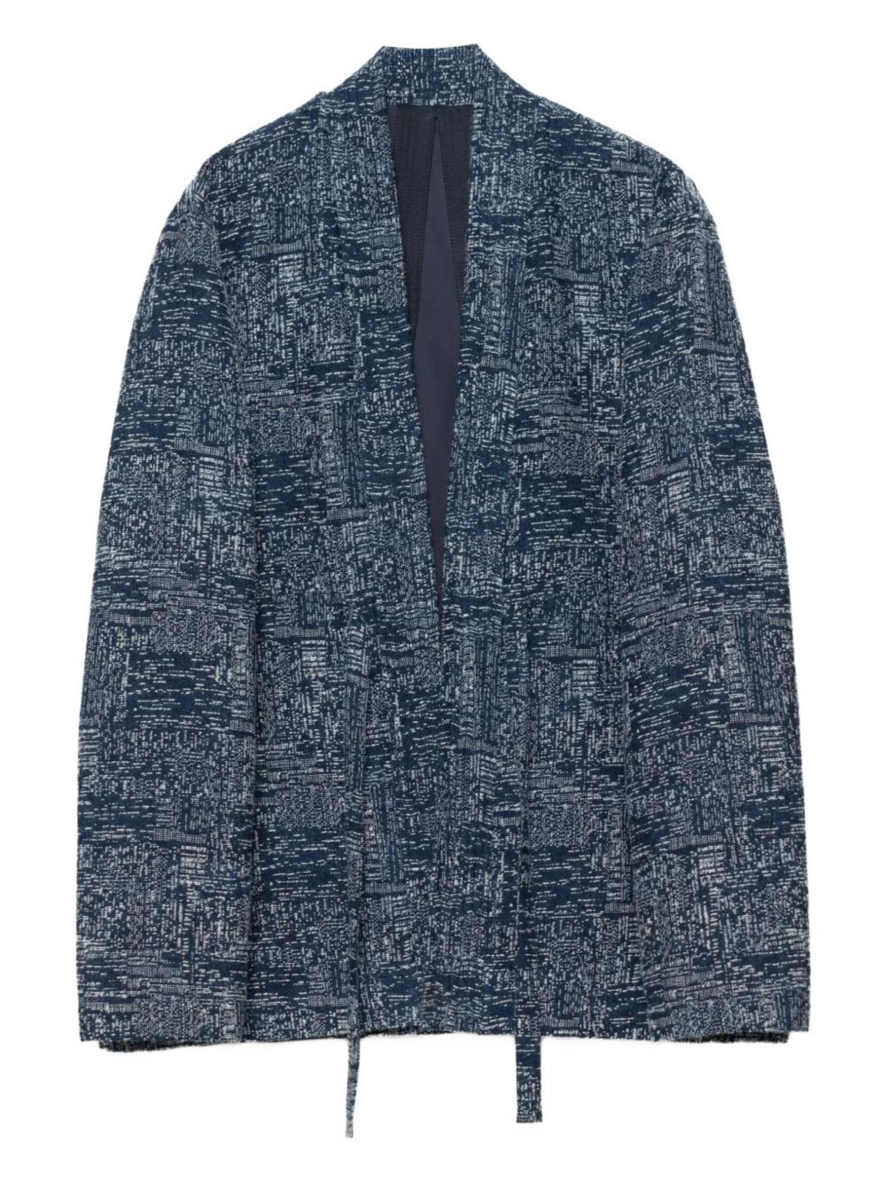 6242 Sashiko open-front strap shirt - 5