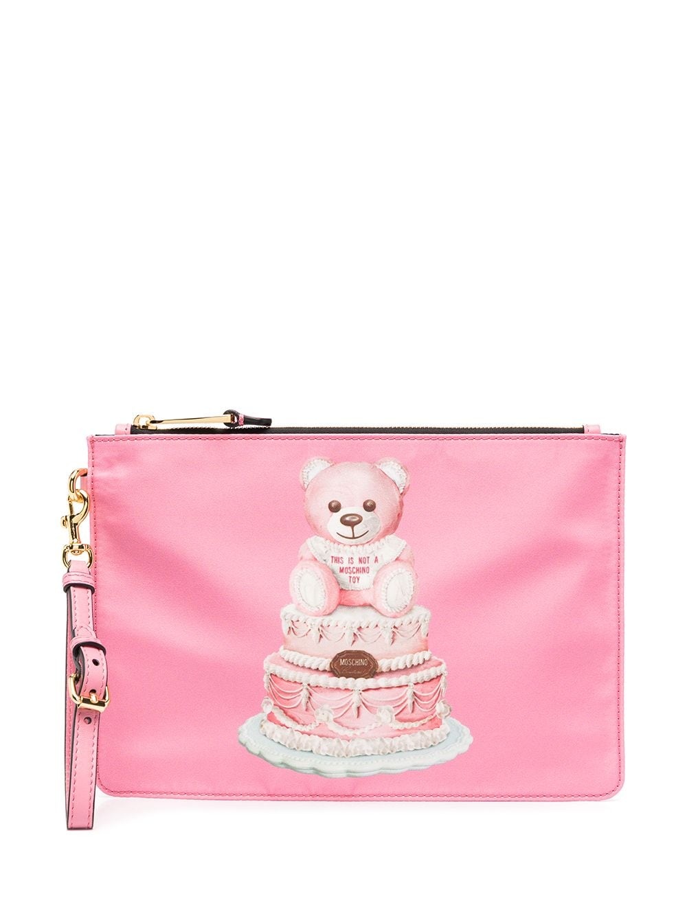 Teddy Bear zipped clutch - 1