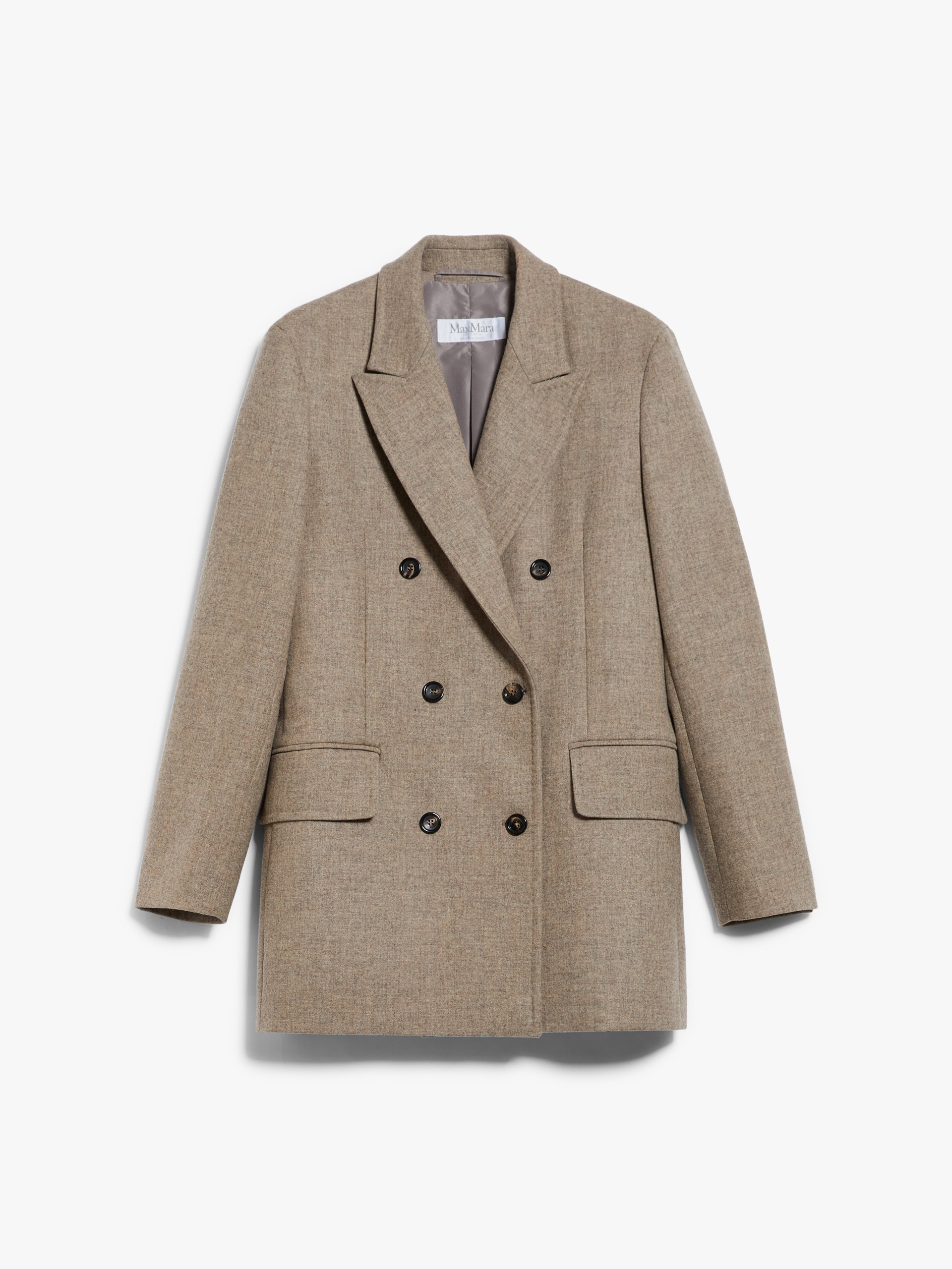 Max Mara BELINDA Double-breasted blazer in wool and cashmere | REVERSIBLE