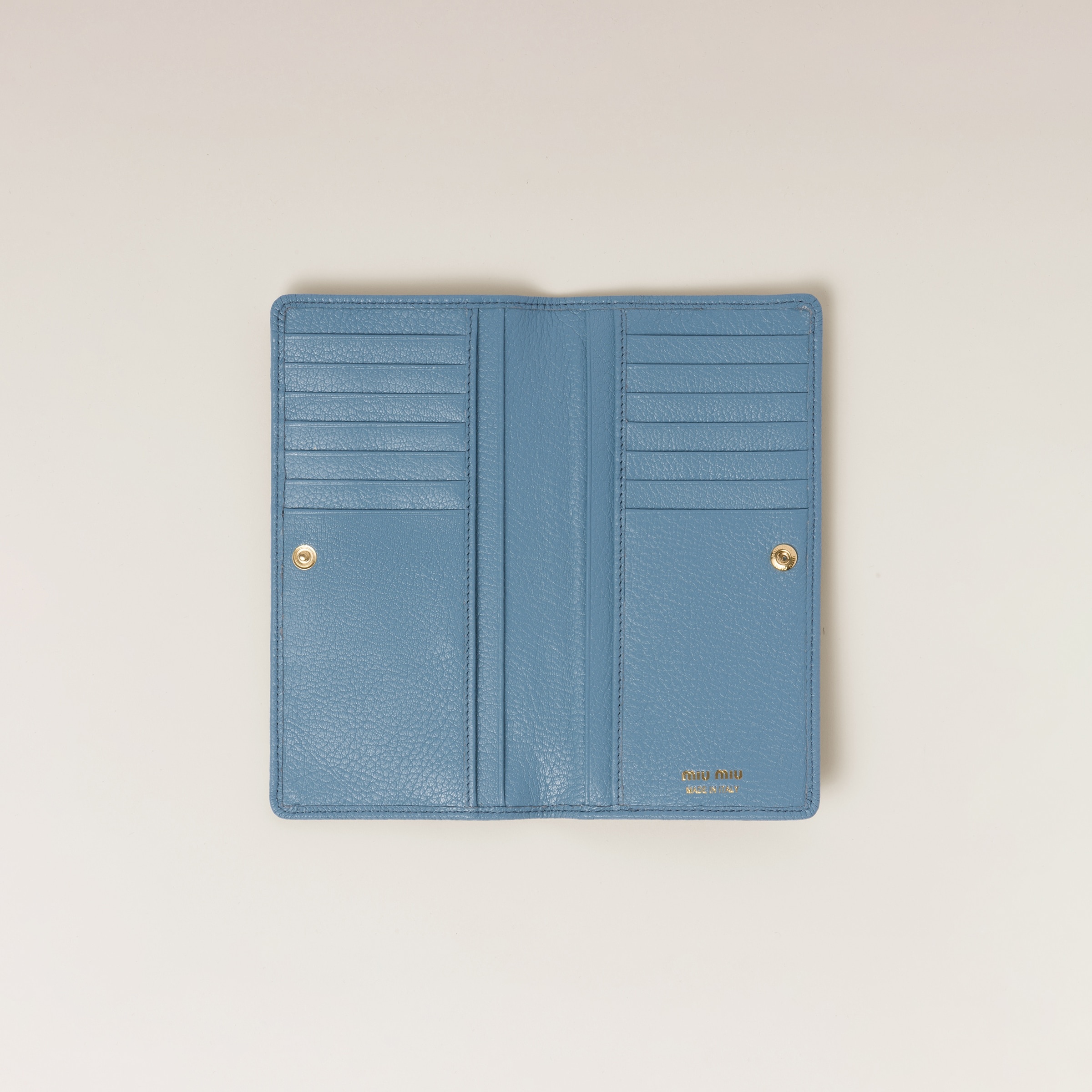 Large Madras leather wallet - 1