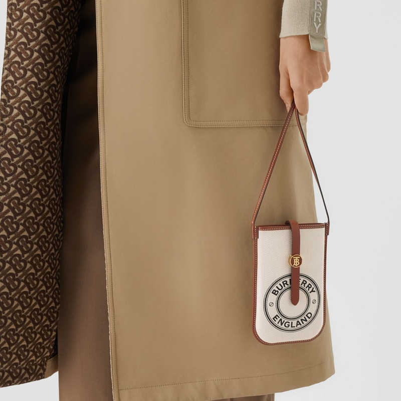 Logo Graphic Canvas Anne Phone Case with Strap 7