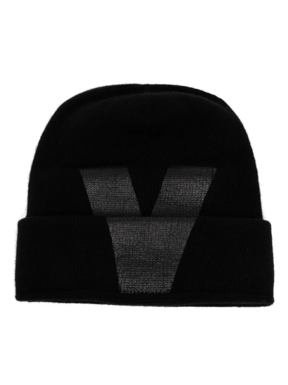 logo print beanie - 1