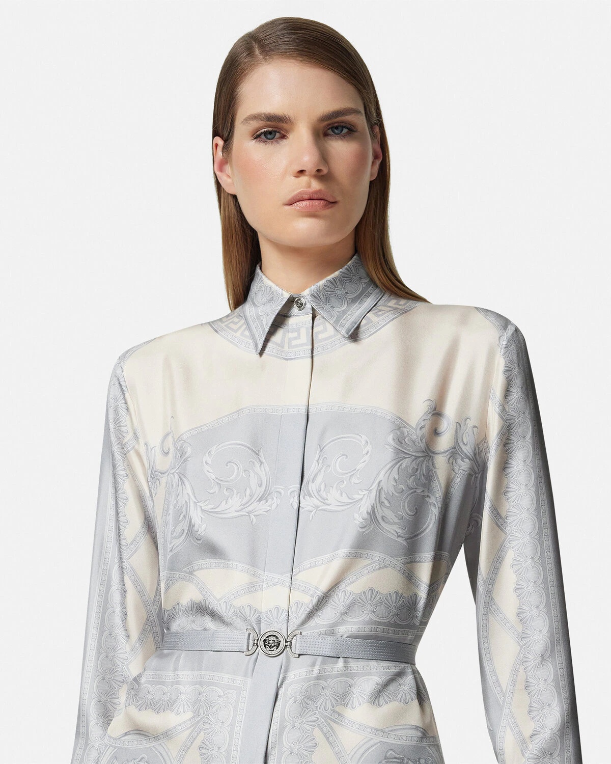 La Coupe des Dieux Silk Midi Shirt Dress - 3