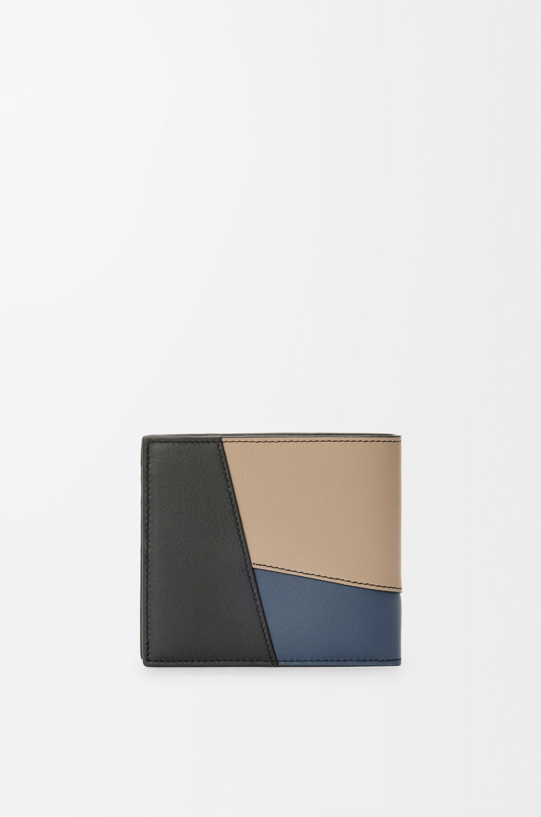 Puzzle bifold wallet in classic calfskin - 4