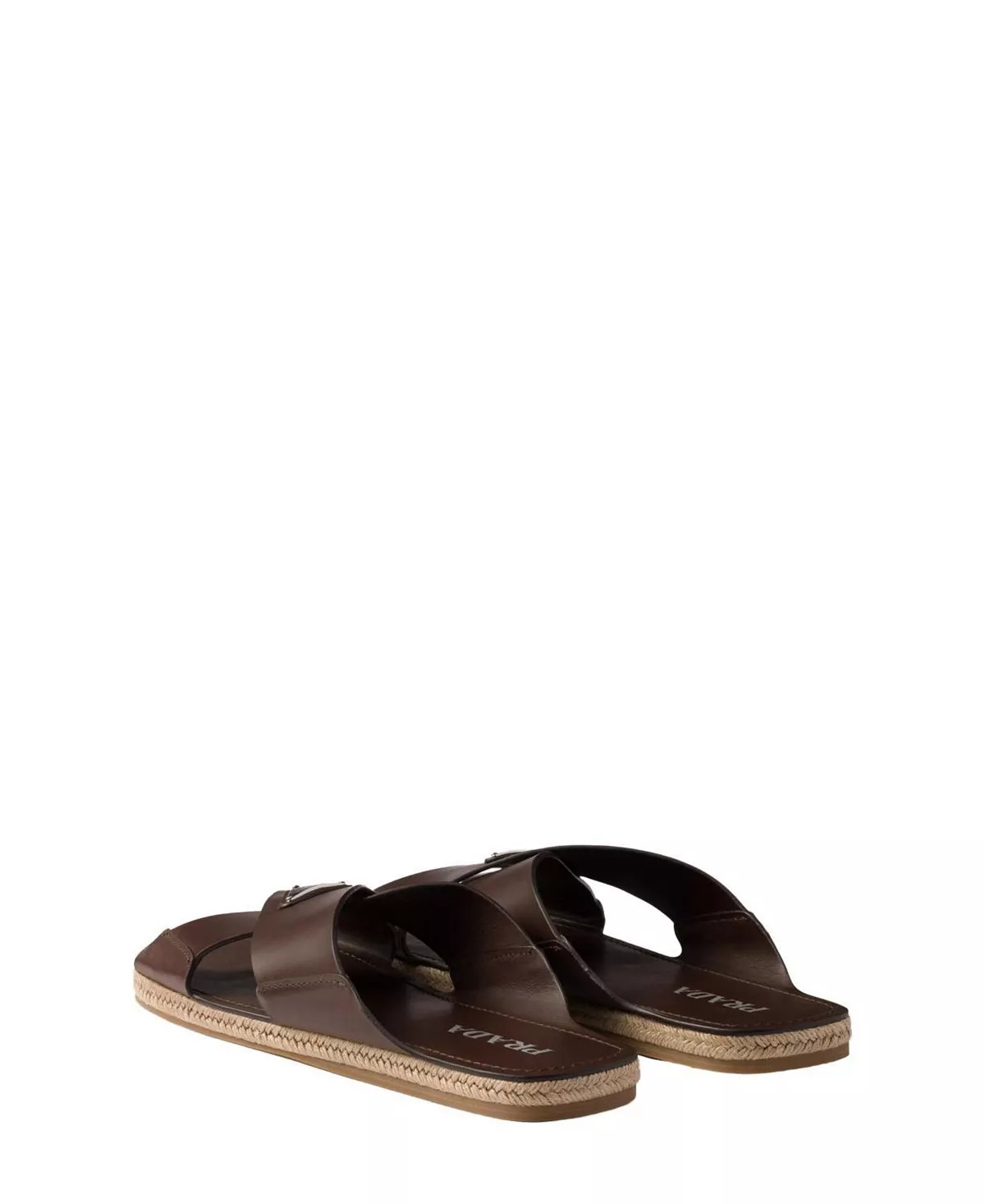 Men's Crisscross Leather Slides - 3