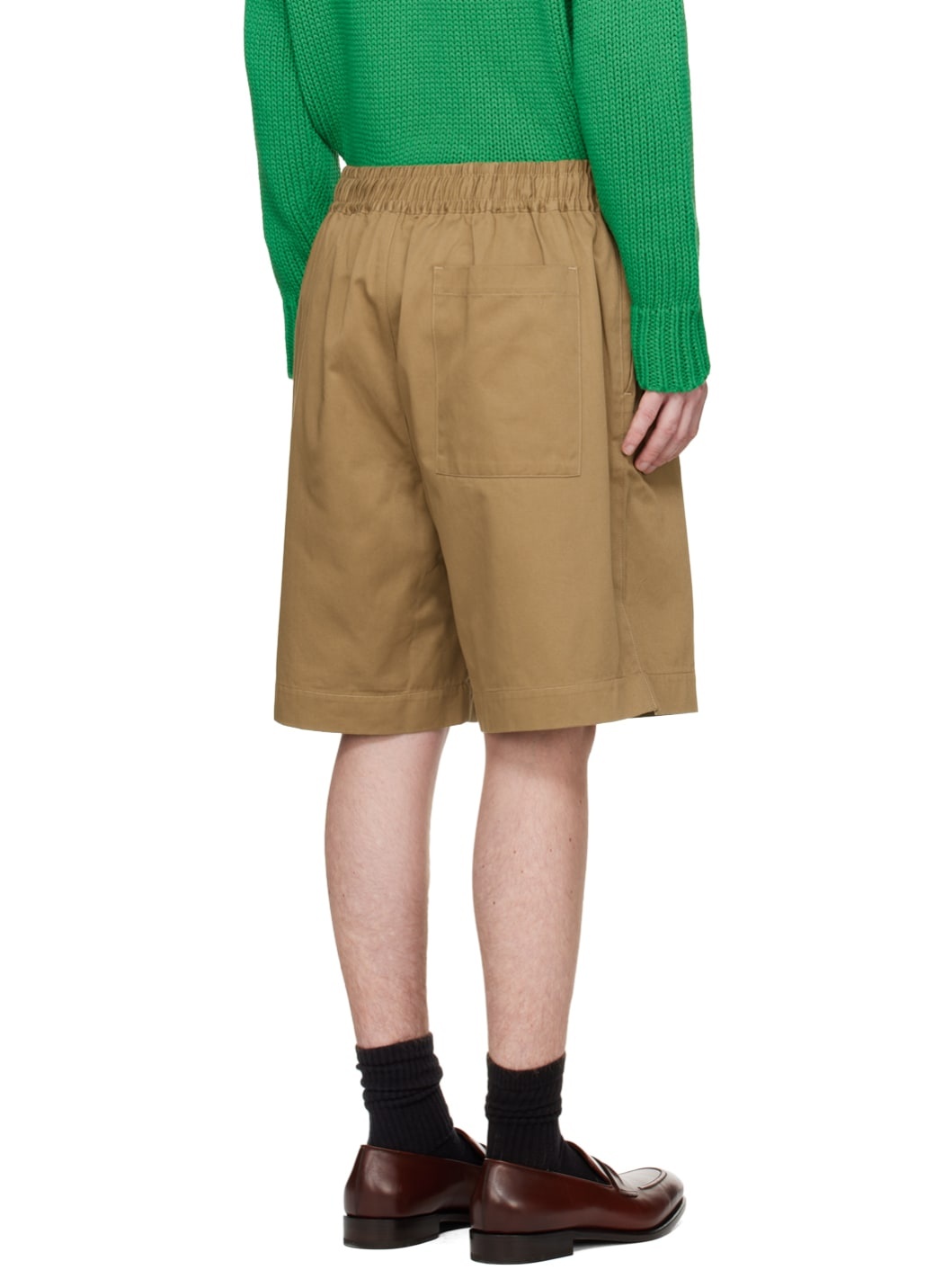 Khaki Oversized Shorts - 3