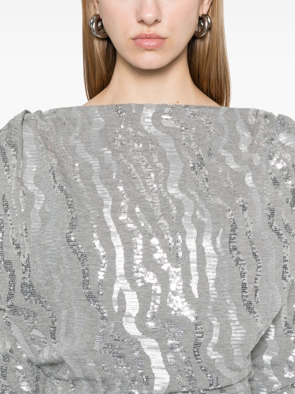 sequined mini dress - 5