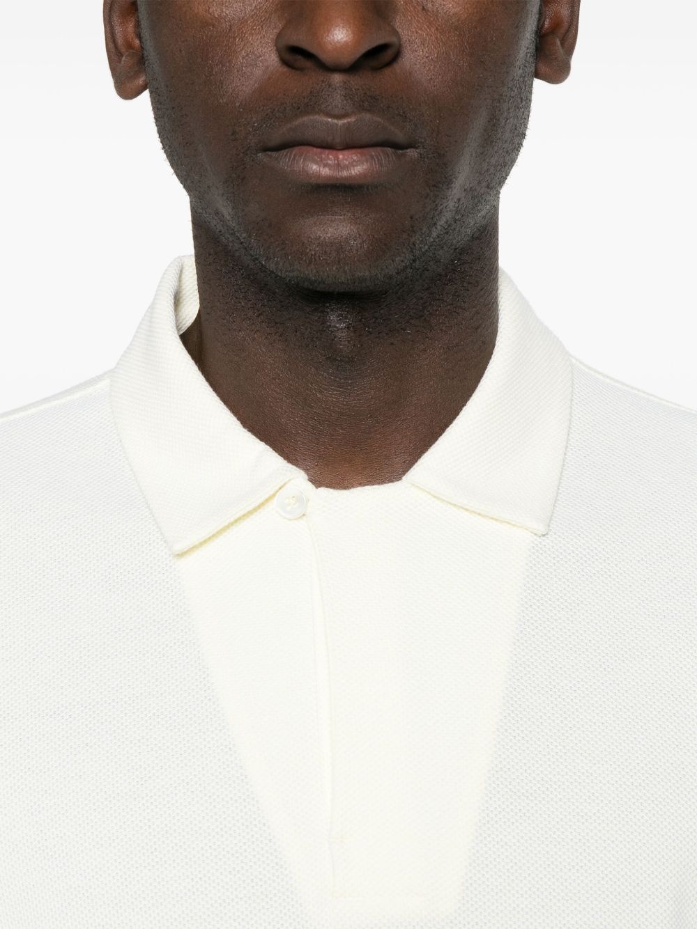 textured polo shirt - 4