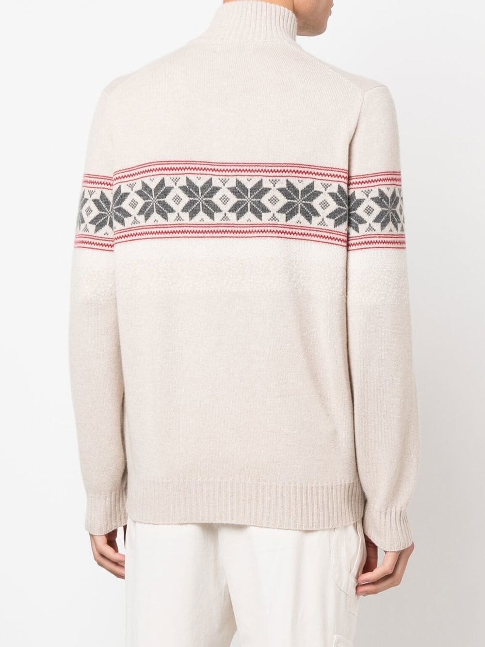 cashmere knitted roll-neck jumper - 4