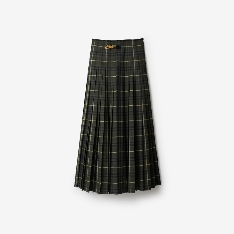 Check Wool Blend Kilt 1