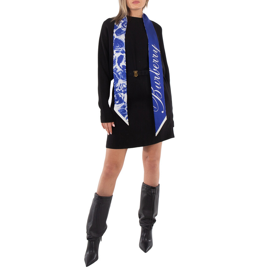 Burberry Silk Rose Print Scarf - 2