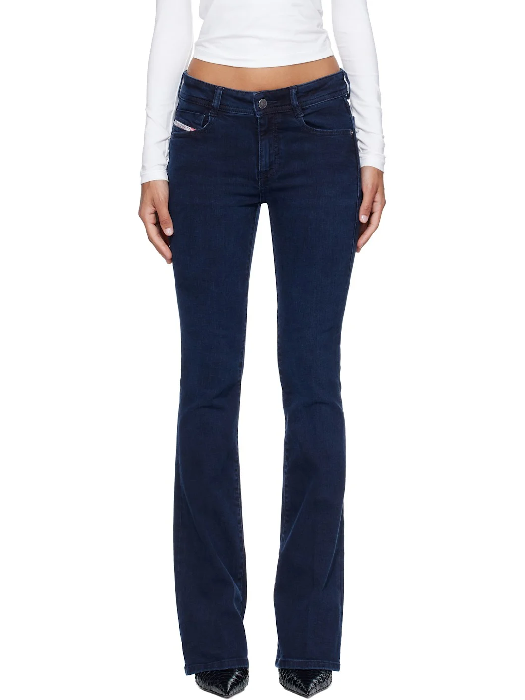 Navy Bootcut Low Waist 1969 D-Ebbey Jeans - 1