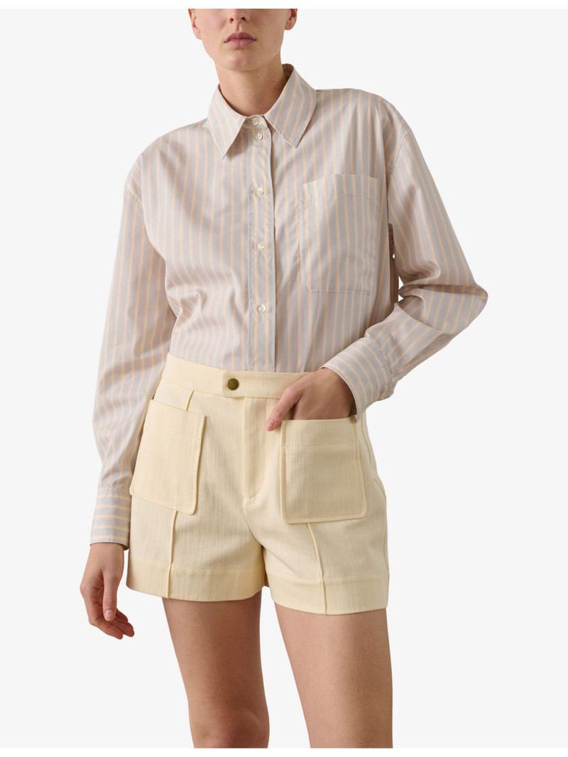 soeur Hover Patch-Pocket Cotton Shorts outlook