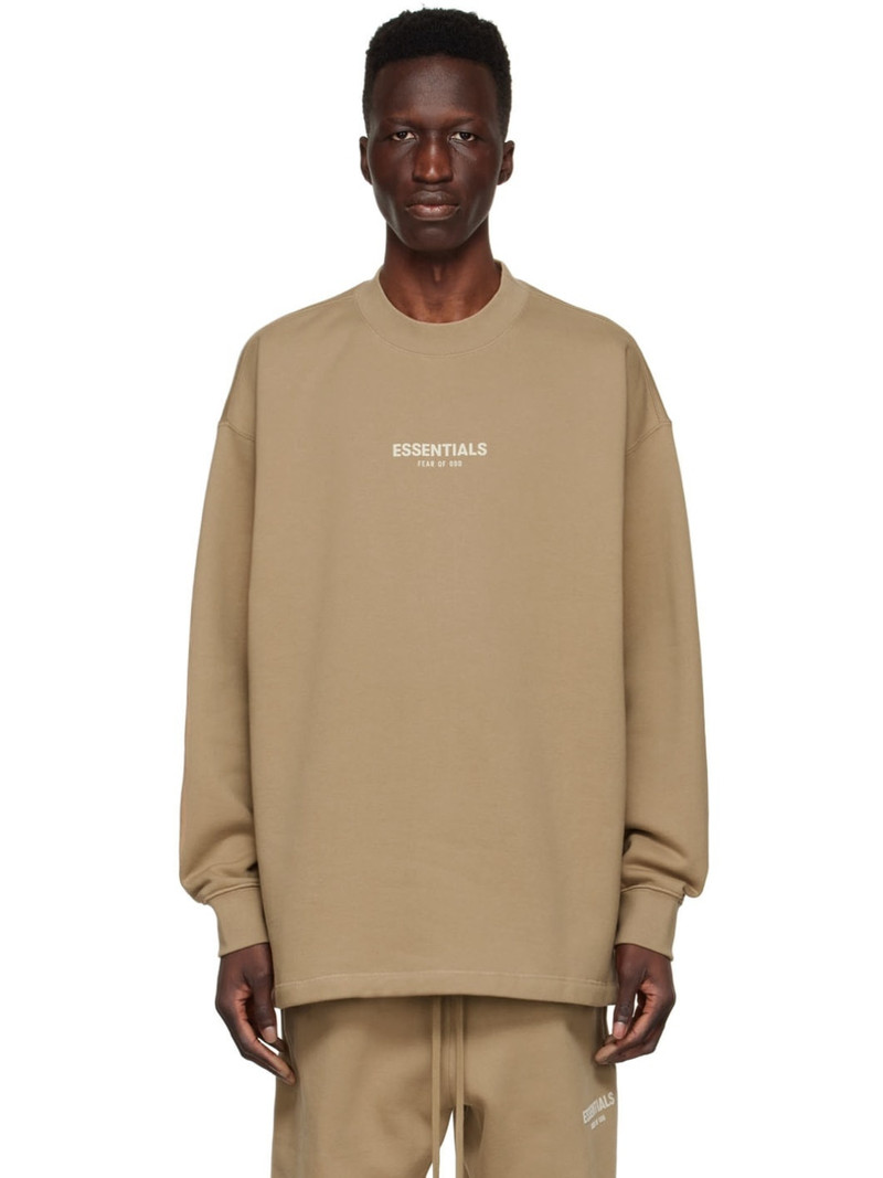 Tan Cotton Sweatshirt - 1