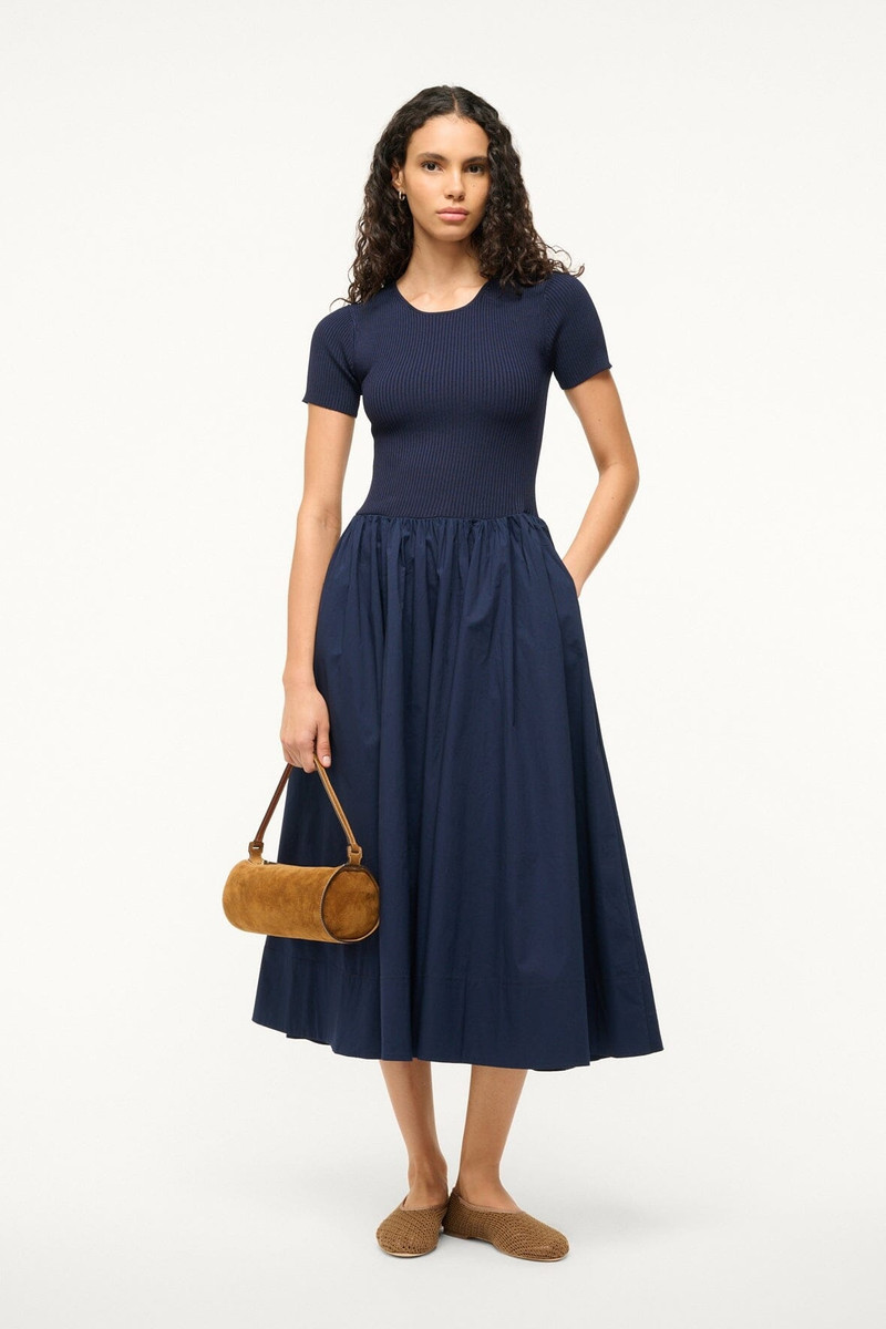 STAUD STAUD YSABEL DRESS NAVY outlook