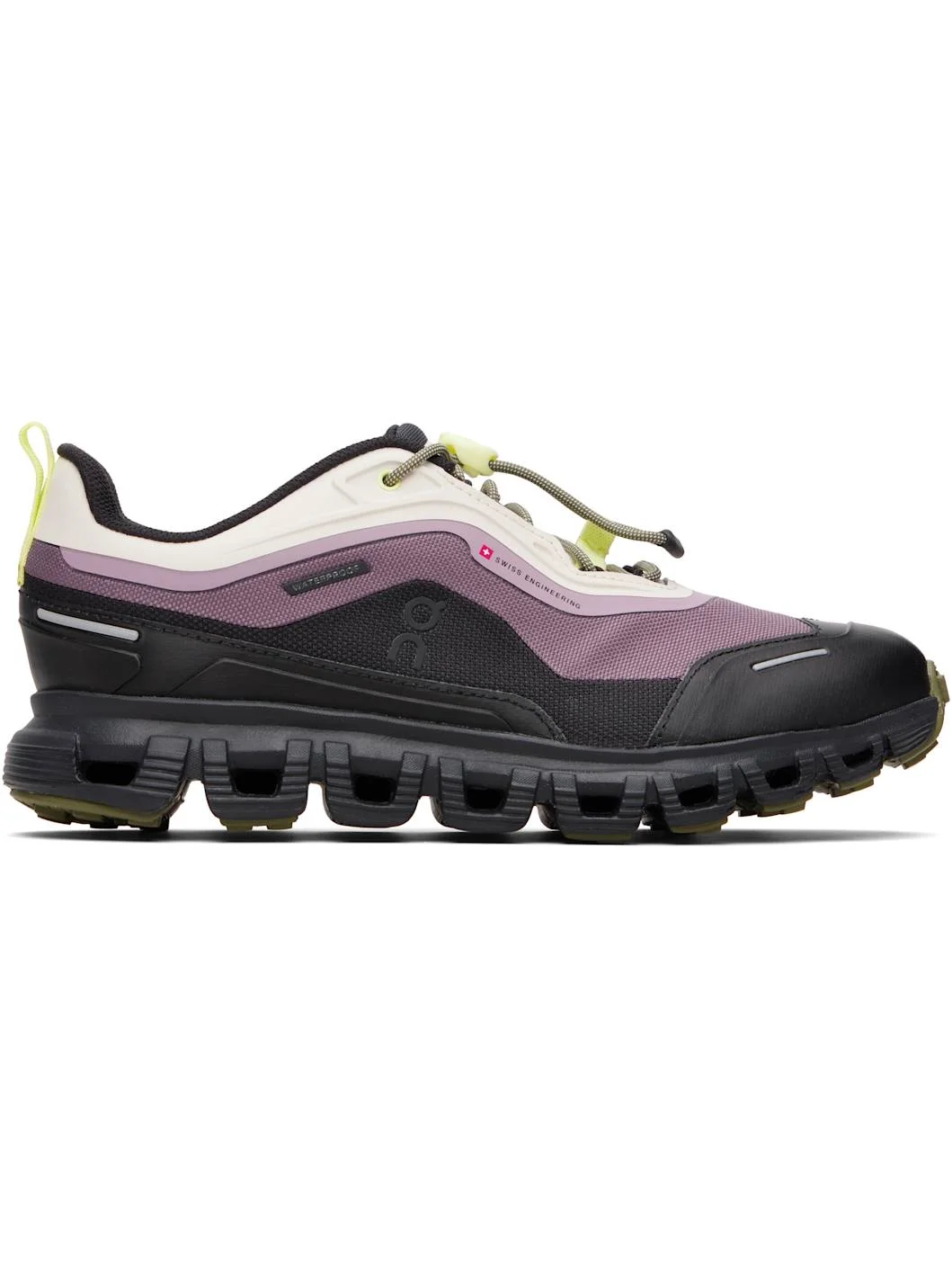 Purple & Black Cloud 6 Geo Waterproof Sneakers - 1