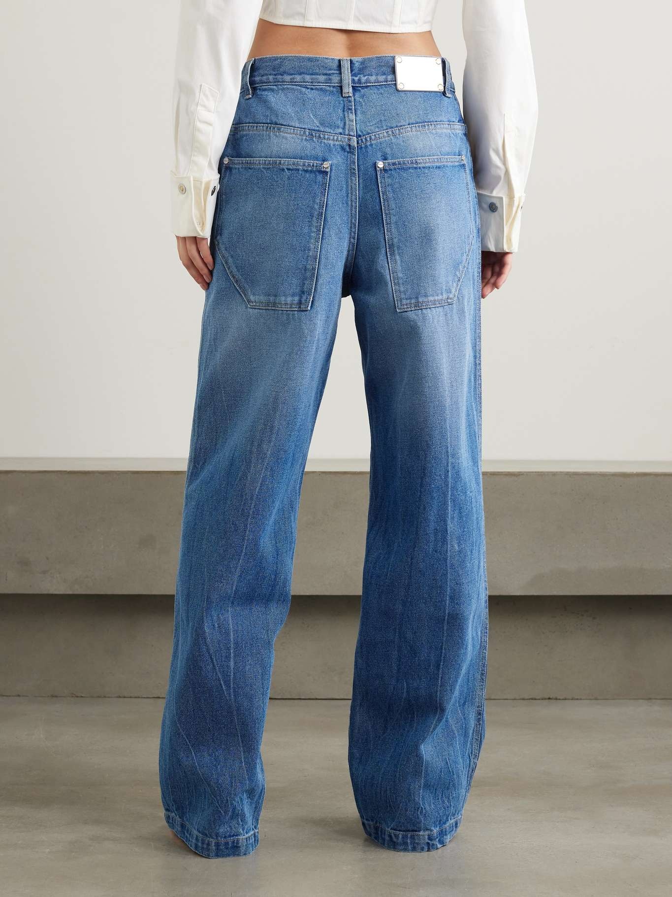 Paneled boyfriend jeans - 4