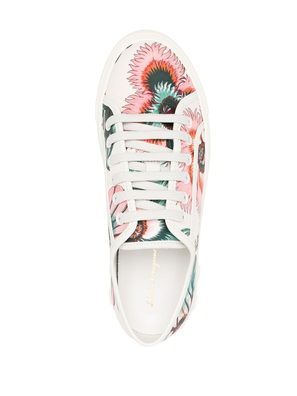Papavero-print low-top sneakers - 4