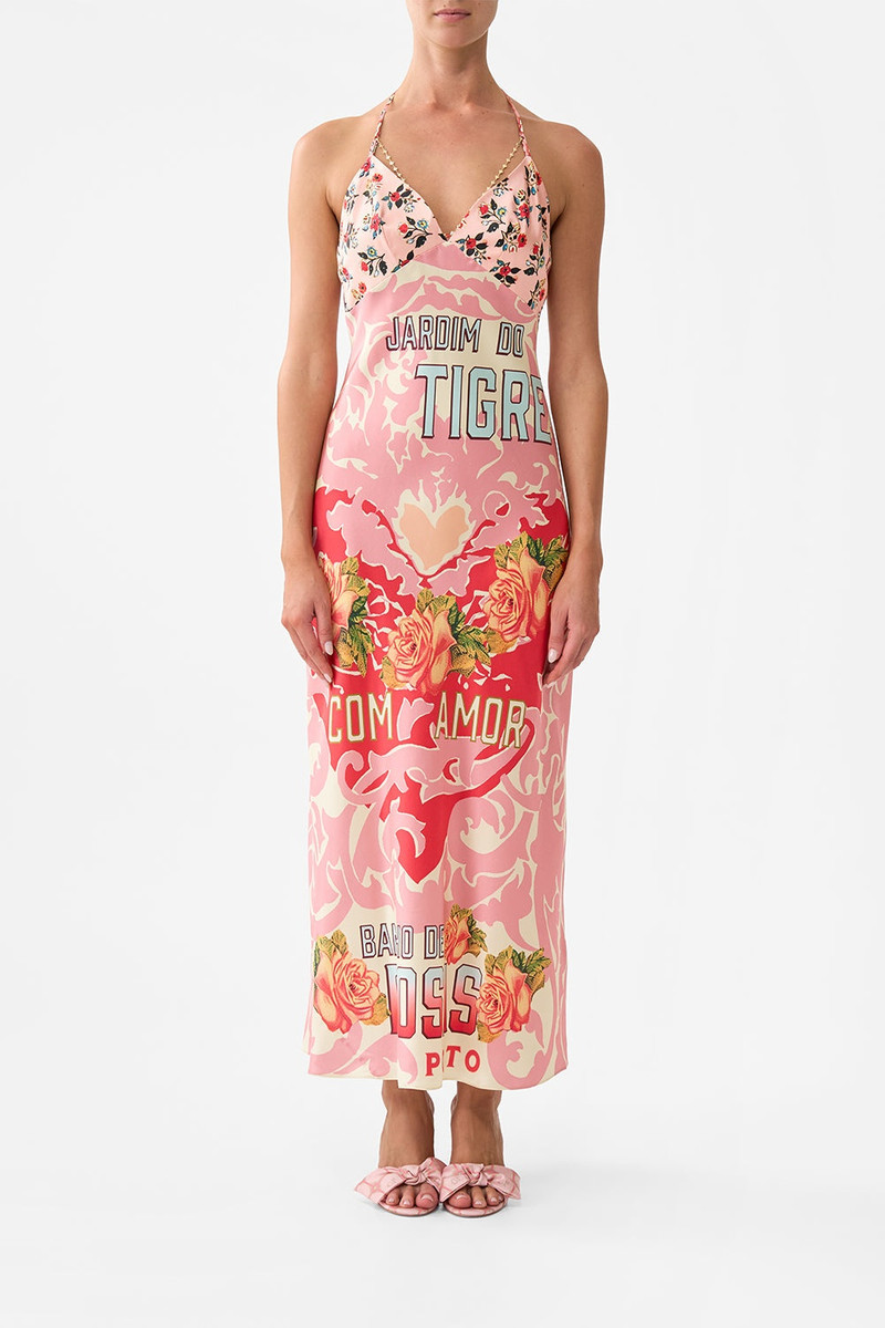 CAMILLA CHAIN DETAIL SLIP DRESS outlook