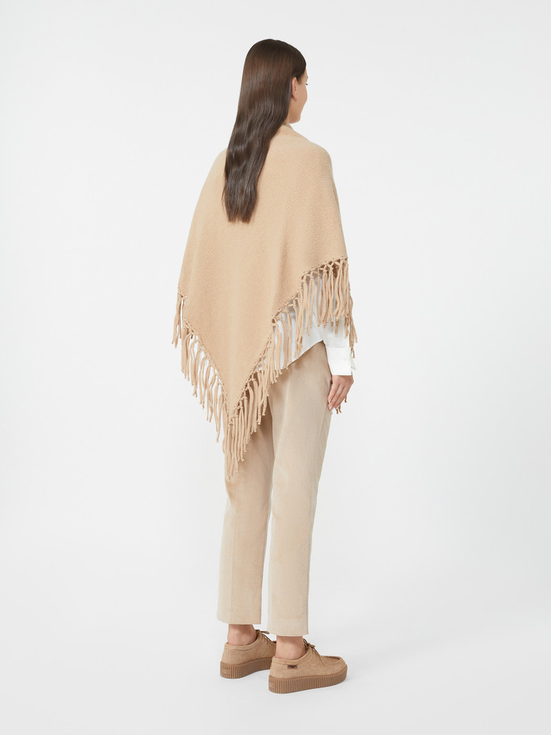 TORNADO Wool shawl with fringes 3