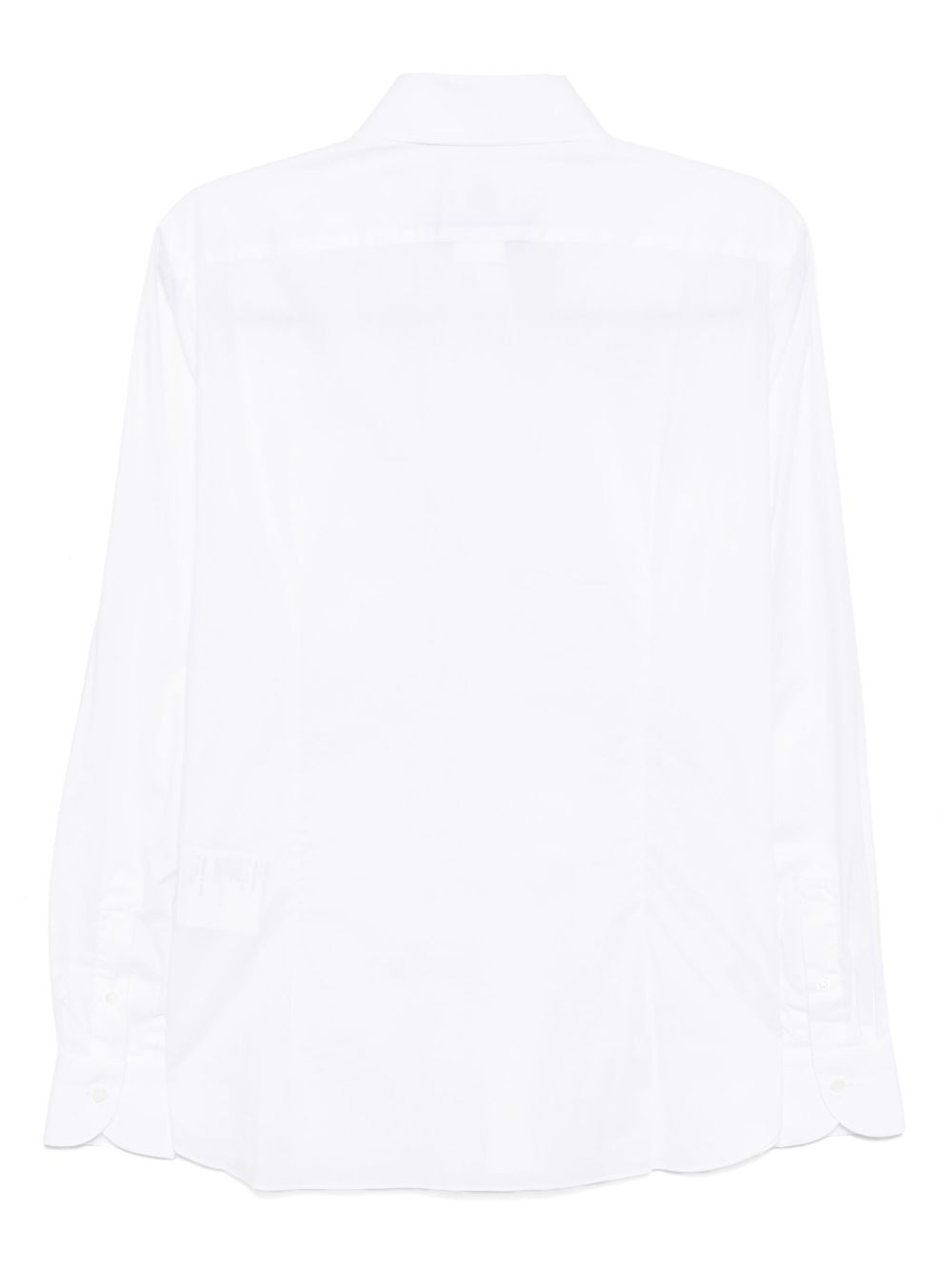 patchwork long sleeved shirt - 2