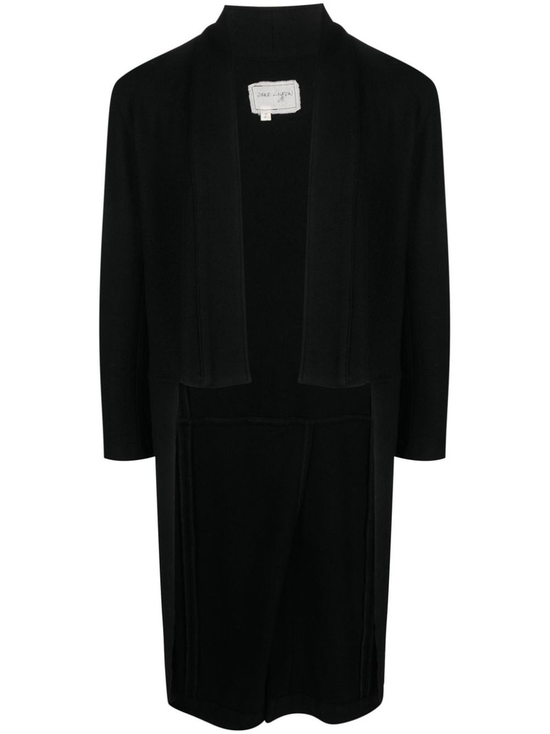 high-low hem wool coat 1