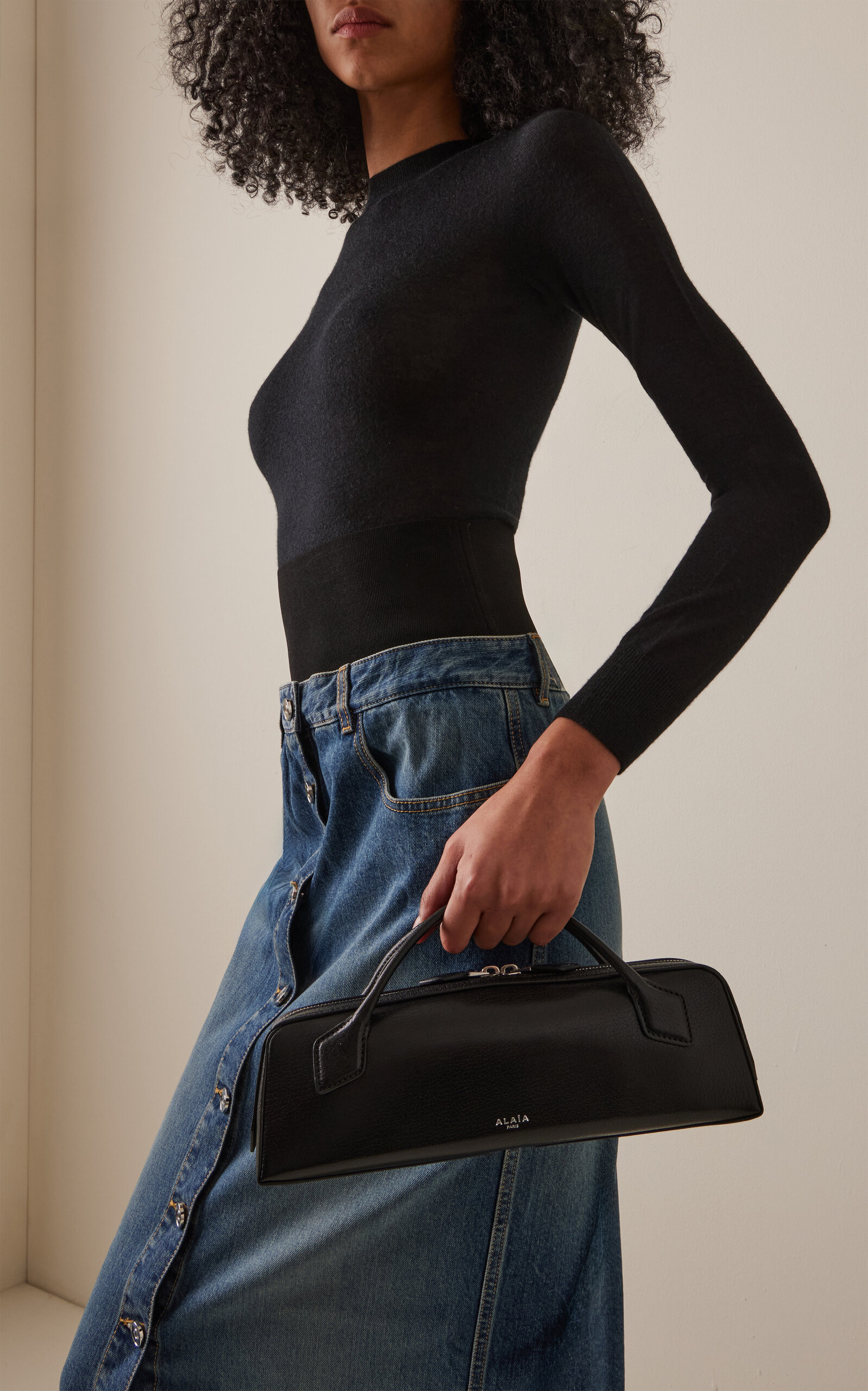 Le Teckel Leather Clutch black - 2