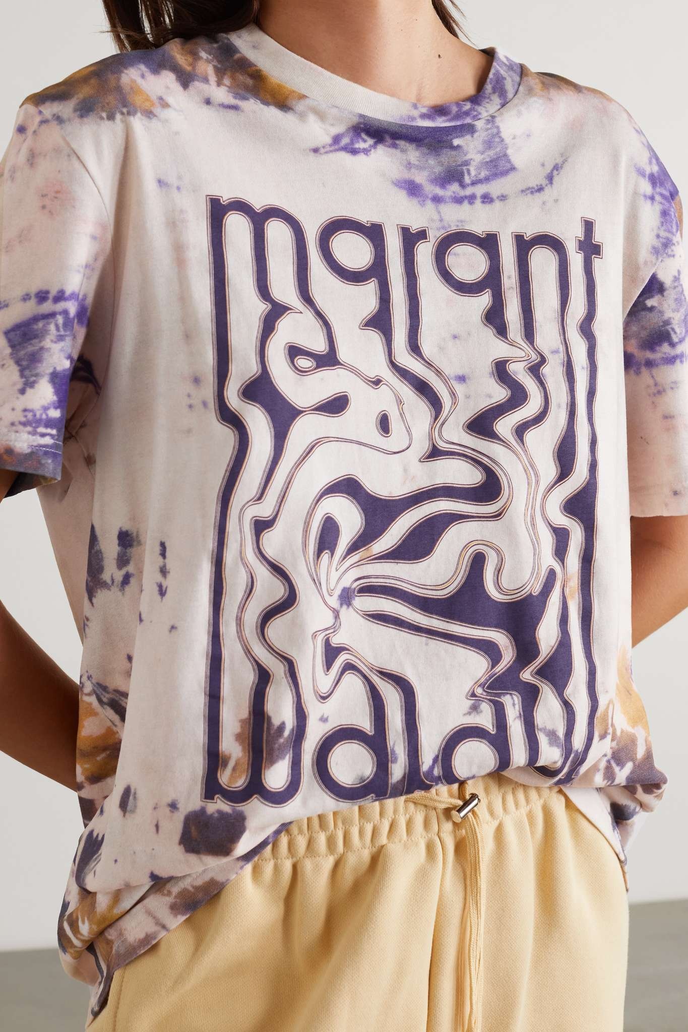 Edwige printed tie-dyed cotton-jersey T-shirt - 3