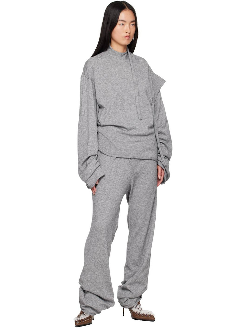 OTTOLINGER Gray Strap Knit Loose Sweater outlook